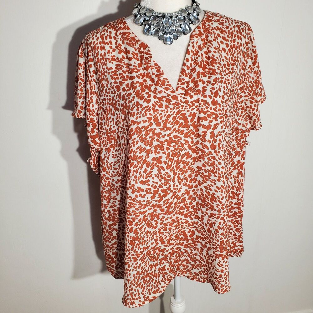 MAURICES TUNIC SHORT SLEEVE POLYESTER SIZE 2X